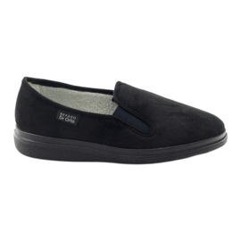 Dr.RORTO BEFADO SHOSTES SHIPPERS MEN'S SLIPPERS 991M002 Black Silber Insert le noir