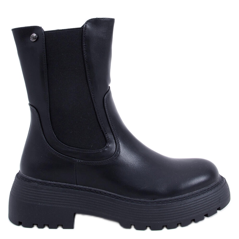 PA1 Shaw Bottines Chelsea montantes noires le noir