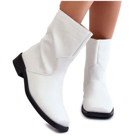 PA1 Bottines chaudes à enfiler pour femme Blanc Calan