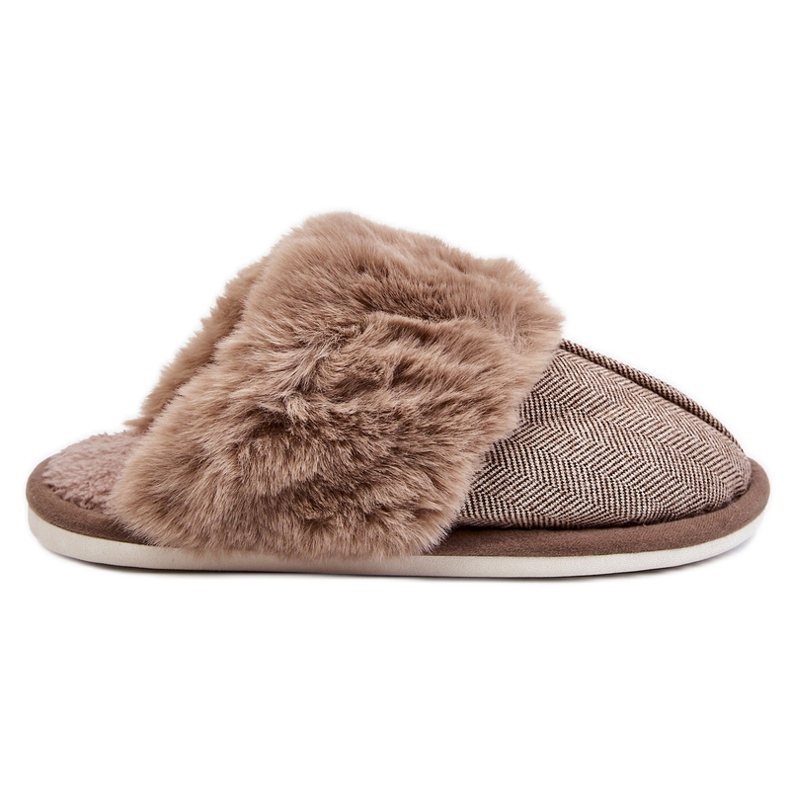 Chaussons Chauds Homme Gris Marcus brun