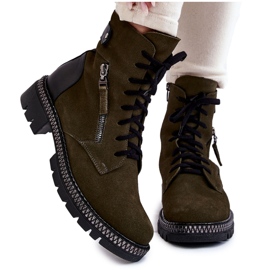 Bottes isolées en daim Laura Messi 2508 Vert