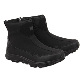 Bottes de neige isolées imperméables pour hommes noir DK
