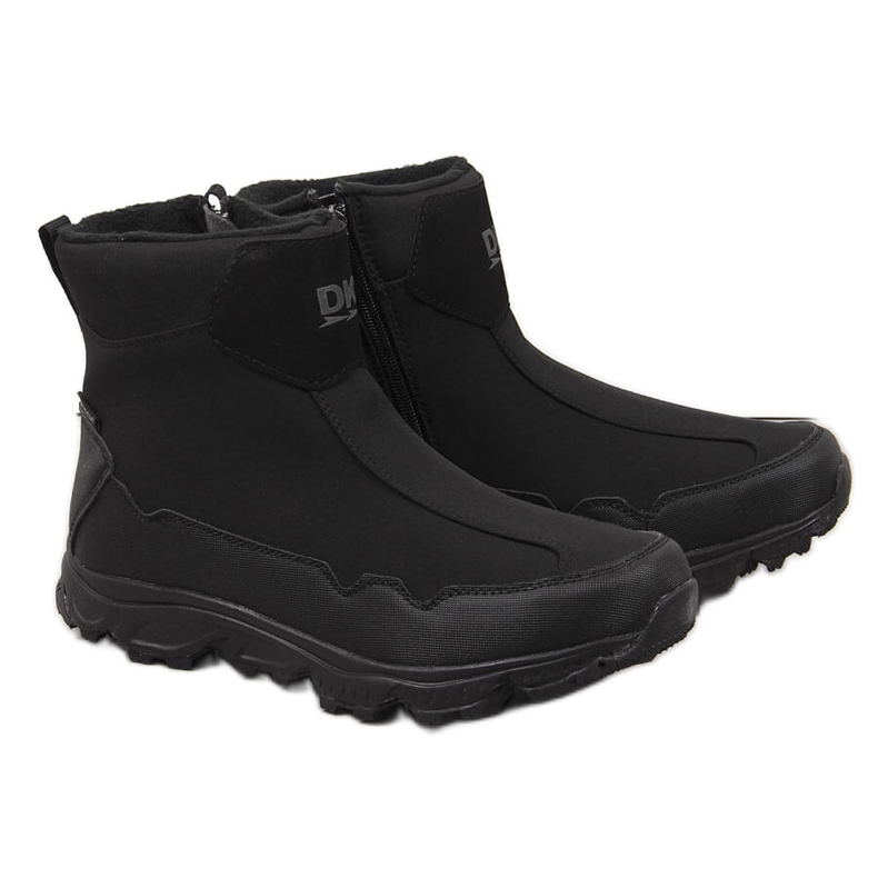 Bottes de neige isolées imperméables pour hommes noir DK le noir Bottes de neige isolées imperméables pour hommes noir DK le noir