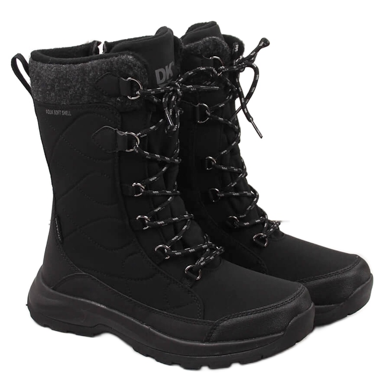 Bottes de neige imperméables pour femmes isolées noir DK le noir Bottes de neige imperméables pour femmes isolées noir DK le noir