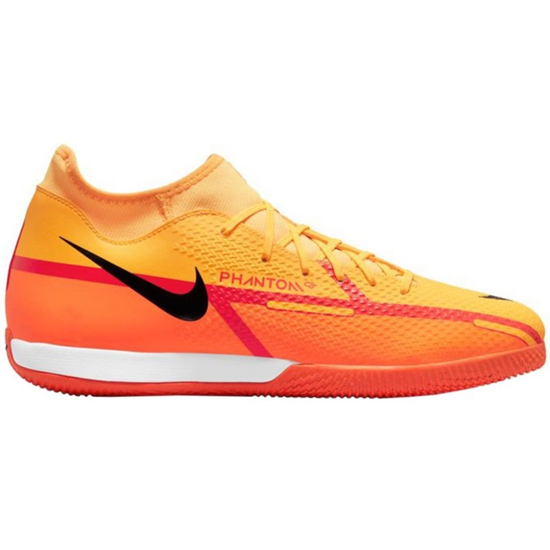 Chaussures de football Nike Phantom GT2 Academy Df IC M DC0800-808 le noir oranges et rouges