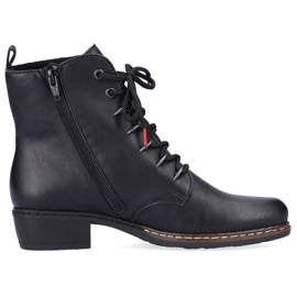 Bottes isolées confortables Rieker W RKR485A noir
