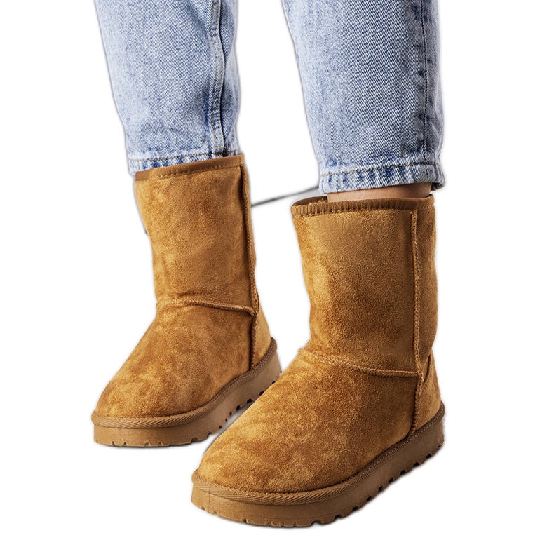 Hank bottes de neige isolées brunes Hank bottes de neige isolées brunes