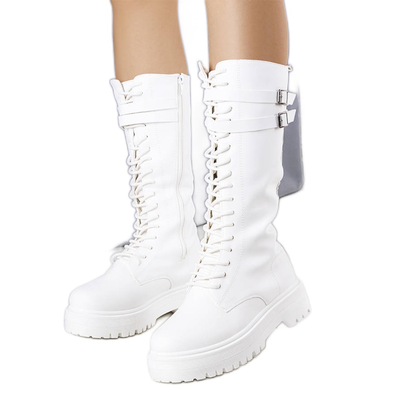 BM Christophe bottes hautes blanches