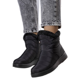 Inna Bottes de neige isolées noires de Fiedler le noir Inna Bottes de neige isolées noires de Fiedler le noir