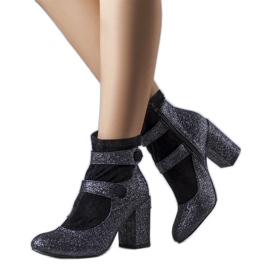 Boots brocard noir Orlando le noir