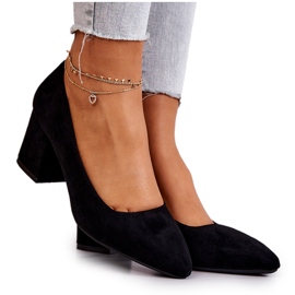 Escarpins Daim Sergio Leone PB411 Noir