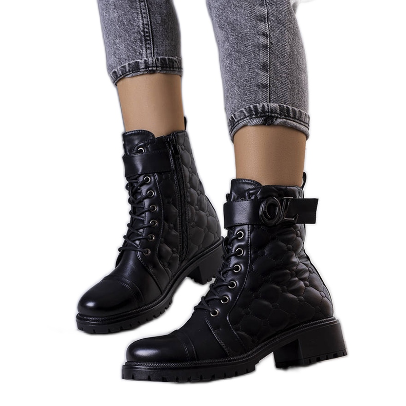 BM Bottes matelassées isolantes noires Arseny le noir