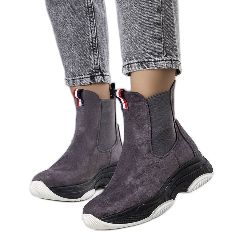 PA1 Bottes isolées grises de Takani