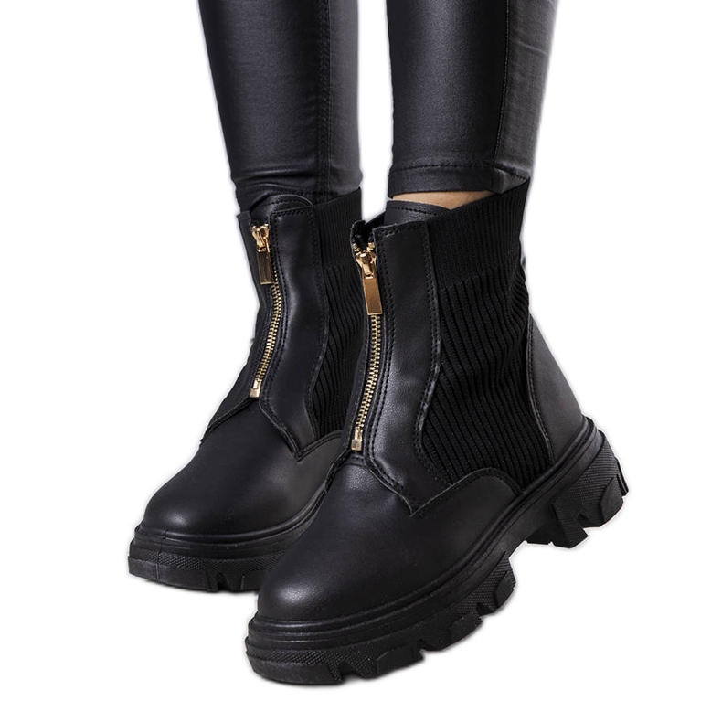 PA1 Bottines Cazade noires le noir