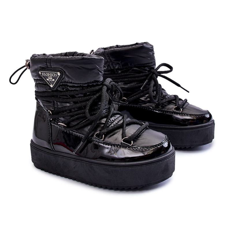 Bottes de neige isolées pour enfants Noir Colina le noir