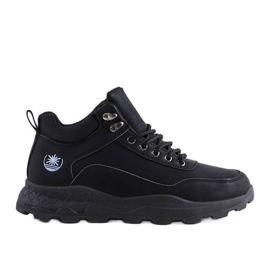 Bottes isolées noires d'Aidan le noir