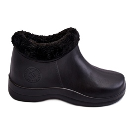PM2 Bottes de pluie chaudes à enfiler pour femmes Noir Izera le noir