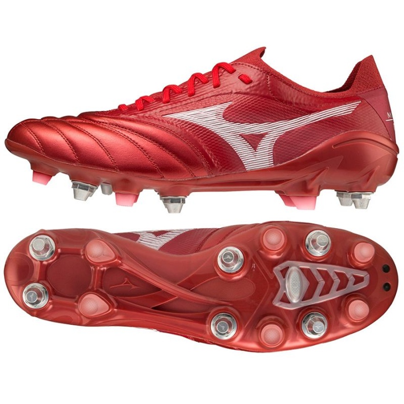 Chaussures de football Mizuno Morelia Neo Iii ß Elite Mix M P1GC229160 rouge oranges et rouges