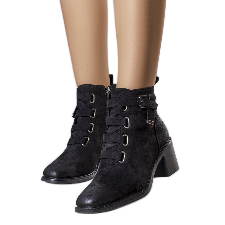 Bottines isolées noires de Klinte le noir