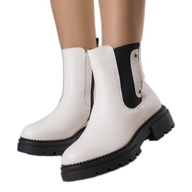 Bottes isolées crème de Caron beige