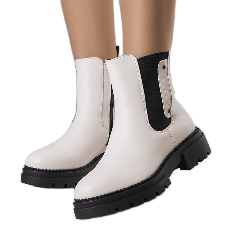 Bottes isolées crème de Caron beige
