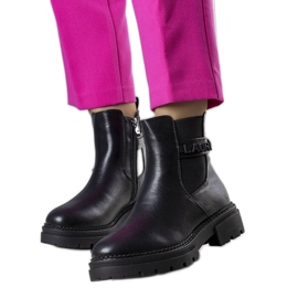 Bottes isolées noires de Sanso