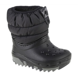 Chaussures Crocs Classic Neo Puff Boot pour tout-petits 207683-001 noir