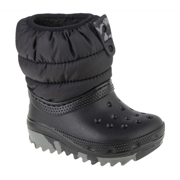 Chaussures Crocs Classic Neo Puff Boot pour tout-petits 207683-001 le noir