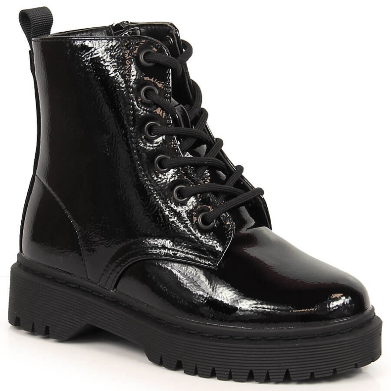 Vinceza Bottes Enfant Laquées Avec Fermeture Éclair Noir Julie le noir Vinceza Bottes Enfant Laquées Avec Fermeture Éclair Noir Julie le noir