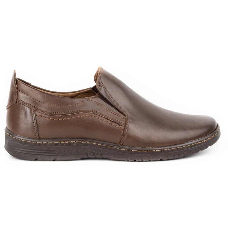 Olivier Chaussures homme en cuir 727MP marron brun