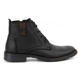 Polbut Chaussures cuir homme isolées C20F noir