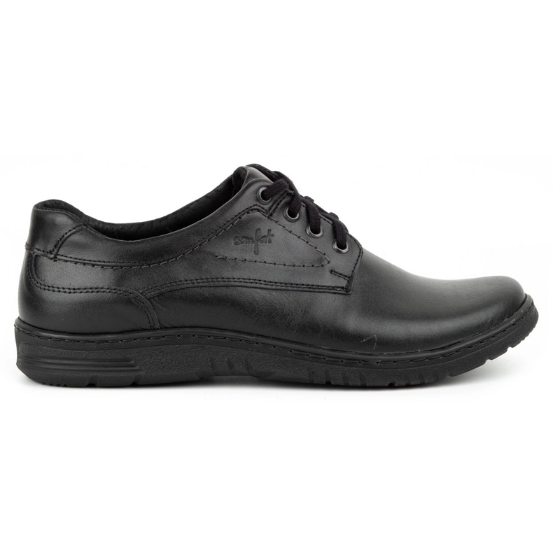 KOMODO Chaussures décontractées en cuir pour hommes 921K noir le noir KOMODO Chaussures décontractées en cuir pour hommes 921K noir le noir