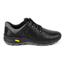 Olivier Chaussures trekking homme cuir 890MA noir
