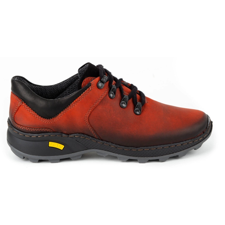 Olivier Chaussures trekking homme cuir 890MA rouge