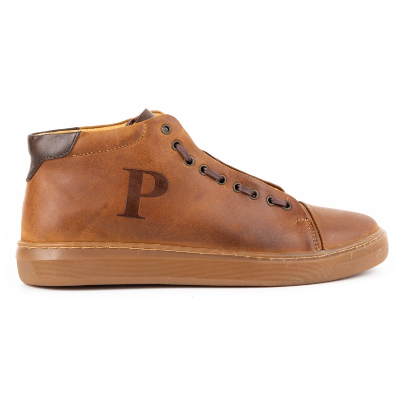 Polbut Chaussures homme en cuir 2110sw camel brun