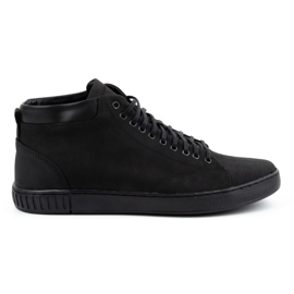 Polbut Chaussures creepers en cuir pour hommes 2108sw noir