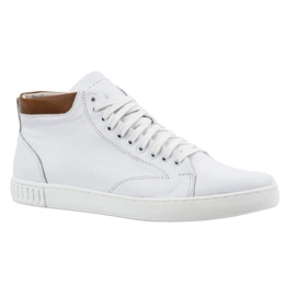 Polbut Chaussures creepers en cuir pour hommes 2108sw blanc blanche