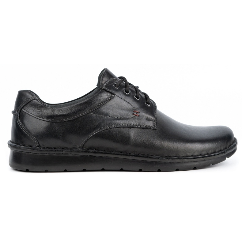 Kampol Chaussures décontractées en cuir pour hommes 13/27 visage noir le noir