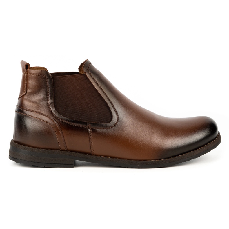 Olivier Bottes à enfiler isolées pour hommes en cuir 925MA marron brun Olivier Bottes à enfiler isolées pour hommes en cuir 925MA marron brun