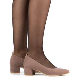 Ivbut Escarpins polonais femme 446IV beige foncé Ivbut Escarpins polonais femme 446IV beige foncé