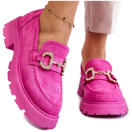 PS1 Chaussures à plateforme en daim pour femmes Rose Deira