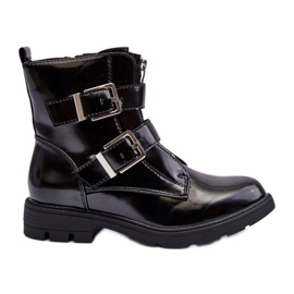 PG1 Bottes plates zippées isolées pour femmes Noir Joshie le noir