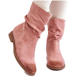 PG1 Bottines Femme Daim Rose Venis