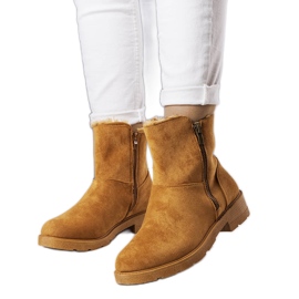 Bottes isolées marron Salona brun