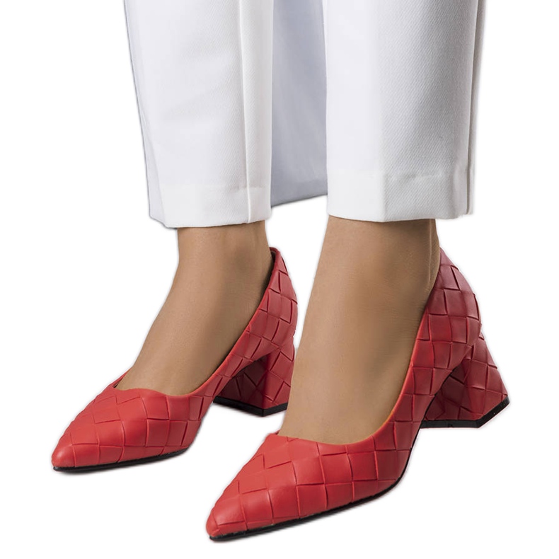 BM Escarpins rouges à talons hauts Migne