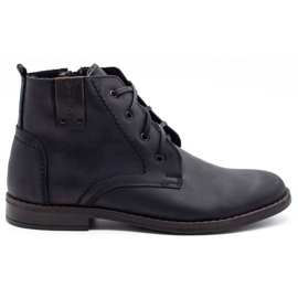 Polbut Bottes d'hiver pour hommes noires c20 le noir