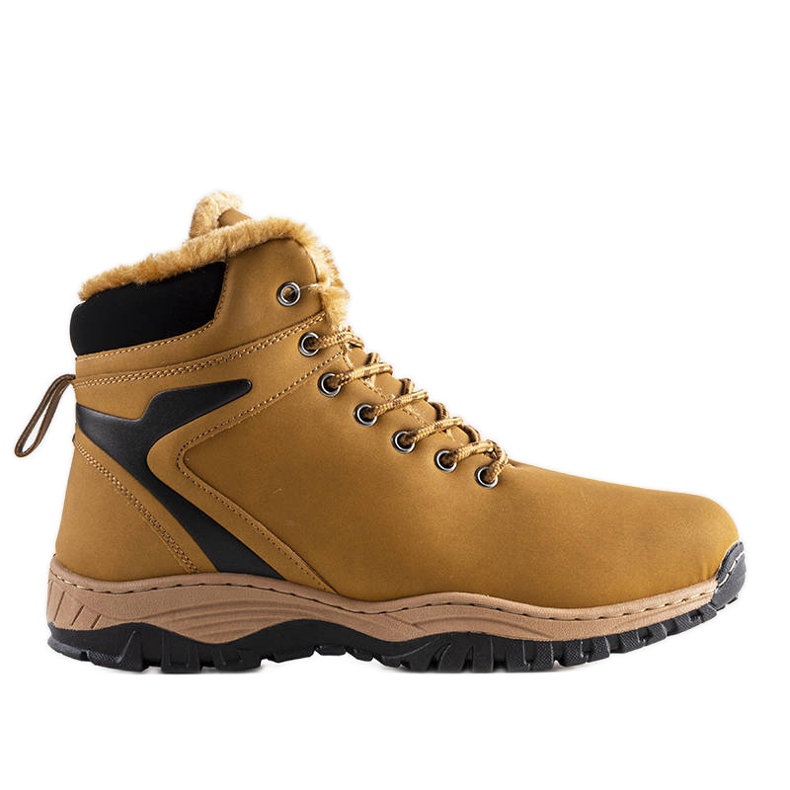 PA1 Bottes de randonnée isolées homme Terrance marron jaune