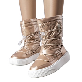 Bottes de neige dorées Big Star KK274194 beige