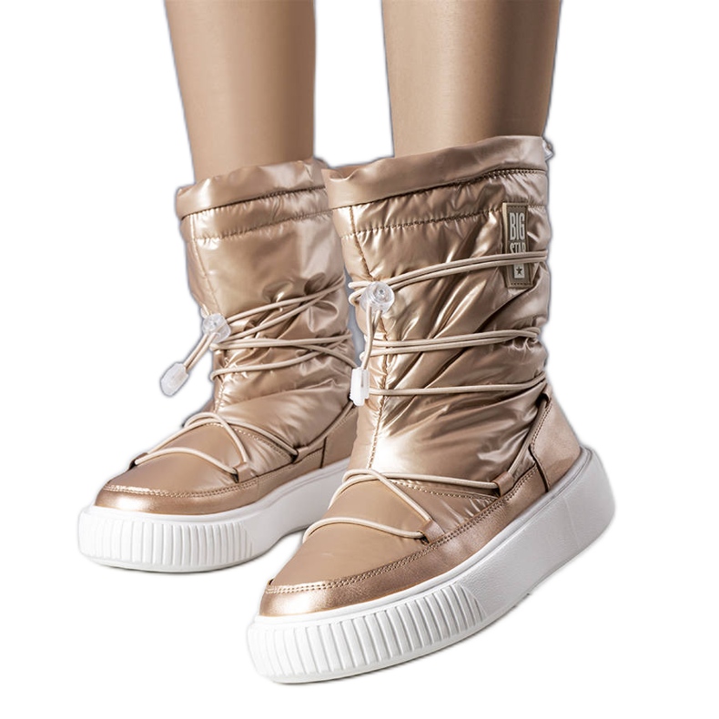 Bottes de neige dorées Big Star KK274194 beige