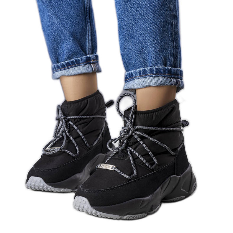 Big Star bottes de neige noires KK274274 le noir